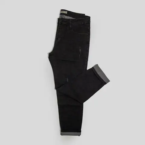 Black Tapered Jeans
