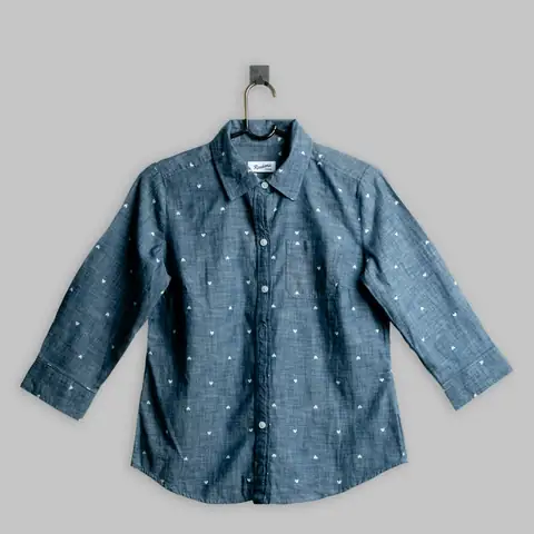 Printed Chambray Shirt